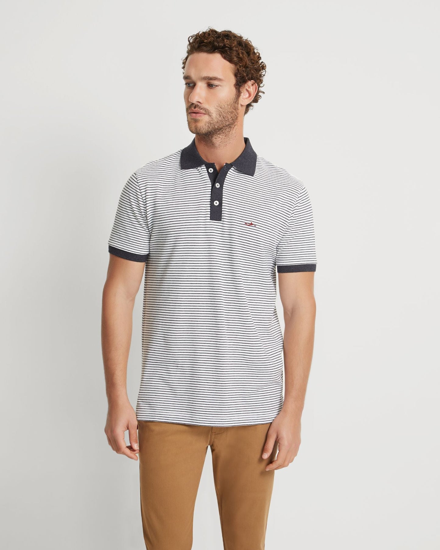 Mack Striped Organic Cotton Polo