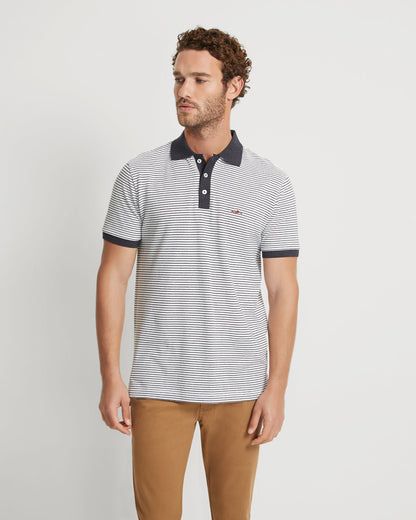 Mack Striped Organic Cotton Polo