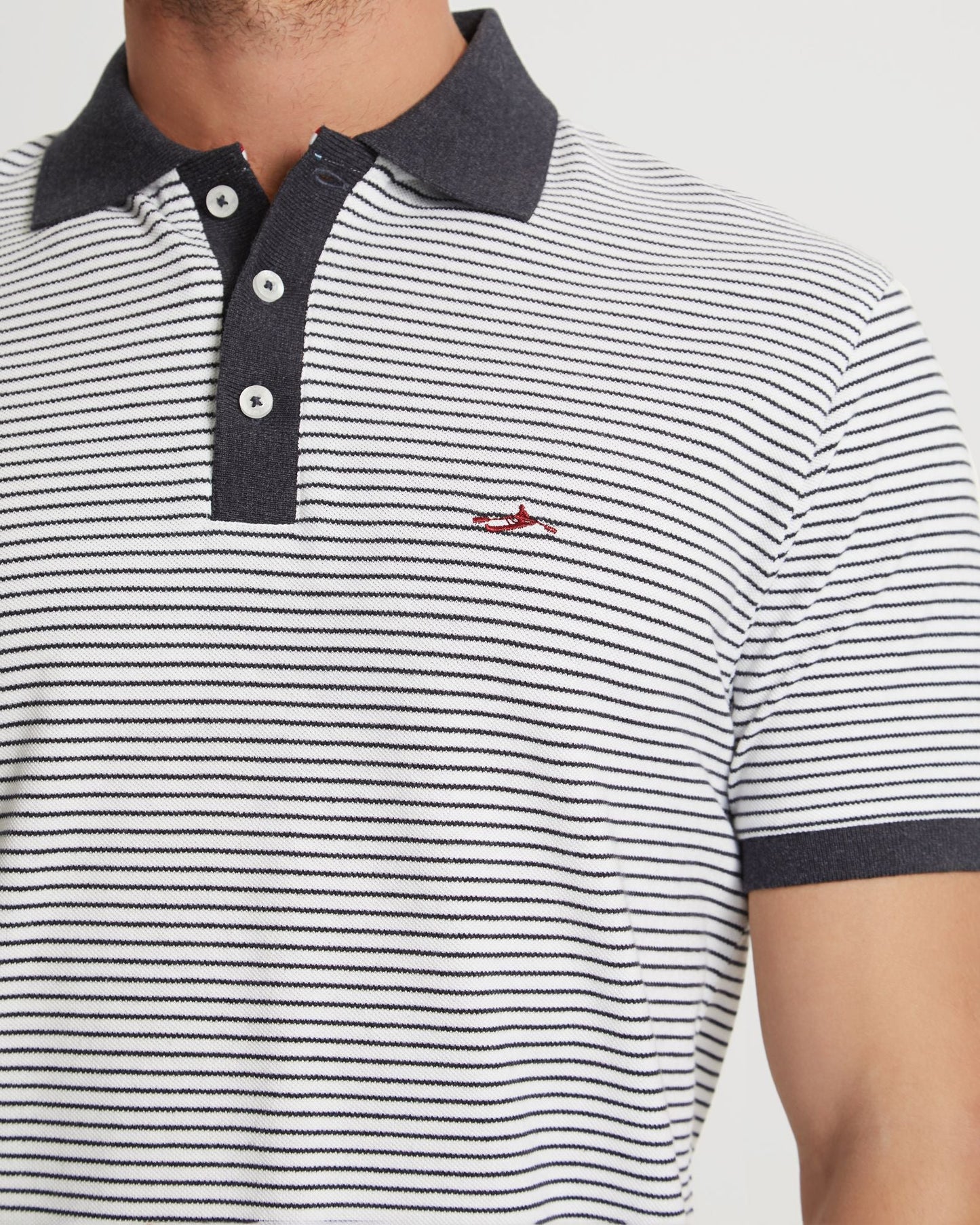Mack Striped Organic Cotton Polo