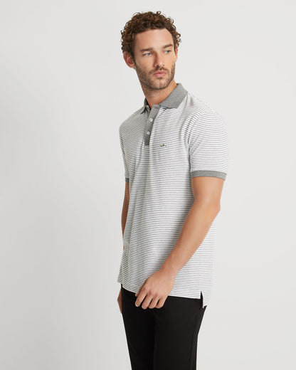 Mack Striped Organic Cotton Polo