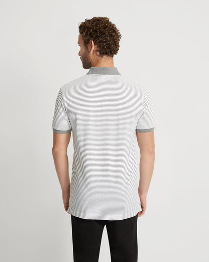 Mack Striped Organic Cotton Polo