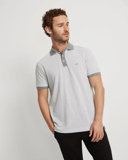 Mack Striped Organic Cotton Polo
