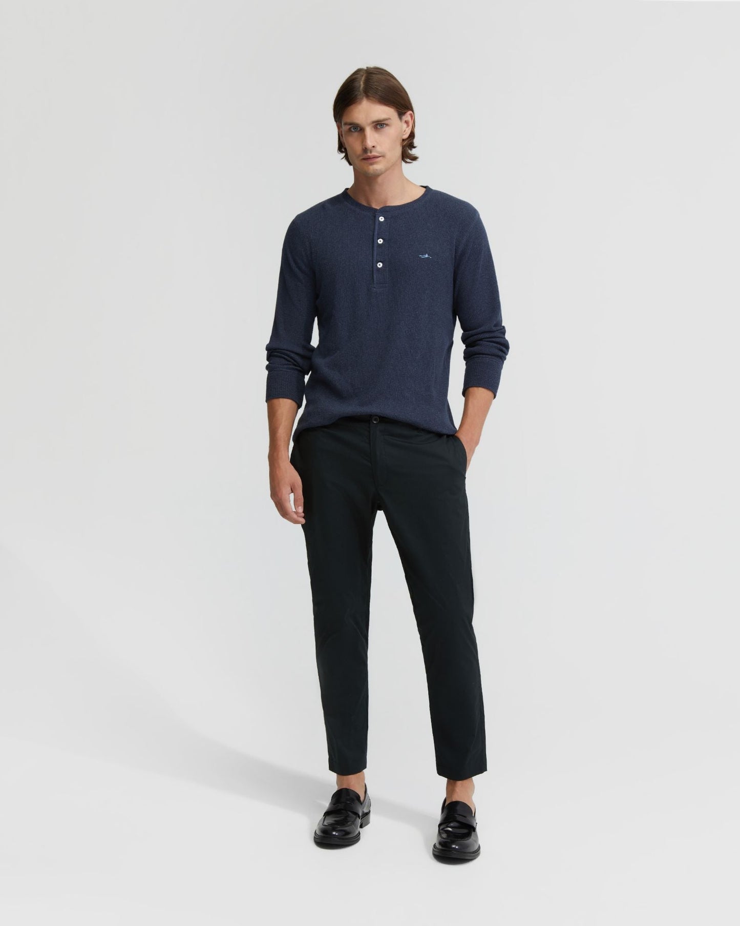 Henry Organic Cotton Waffle Long Sleeve Tee