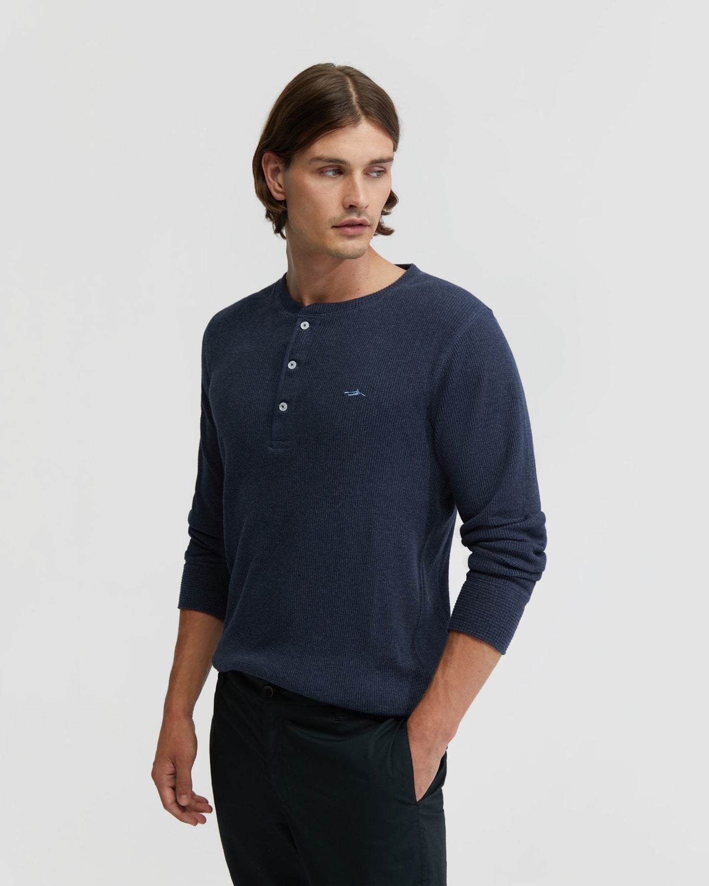 Henry Organic Cotton Waffle Long Sleeve Tee