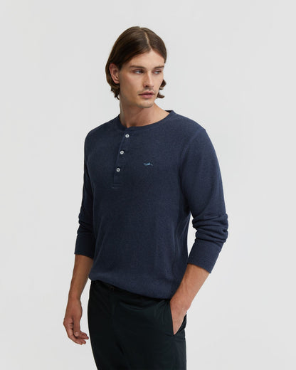 Henry Organic Cotton Waffle Long Sleeve Tee