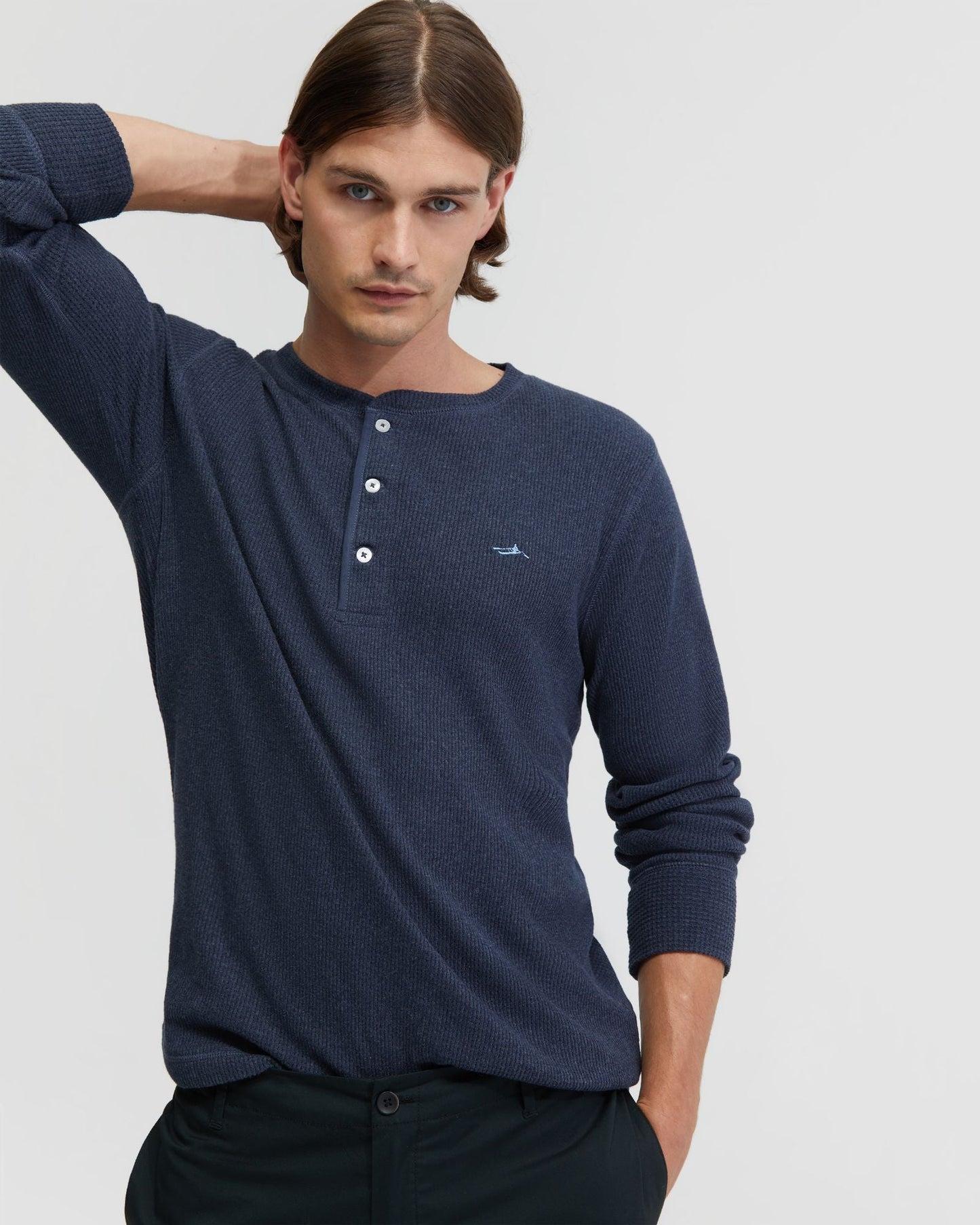 Henry Organic Cotton Waffle Long Sleeve Tee