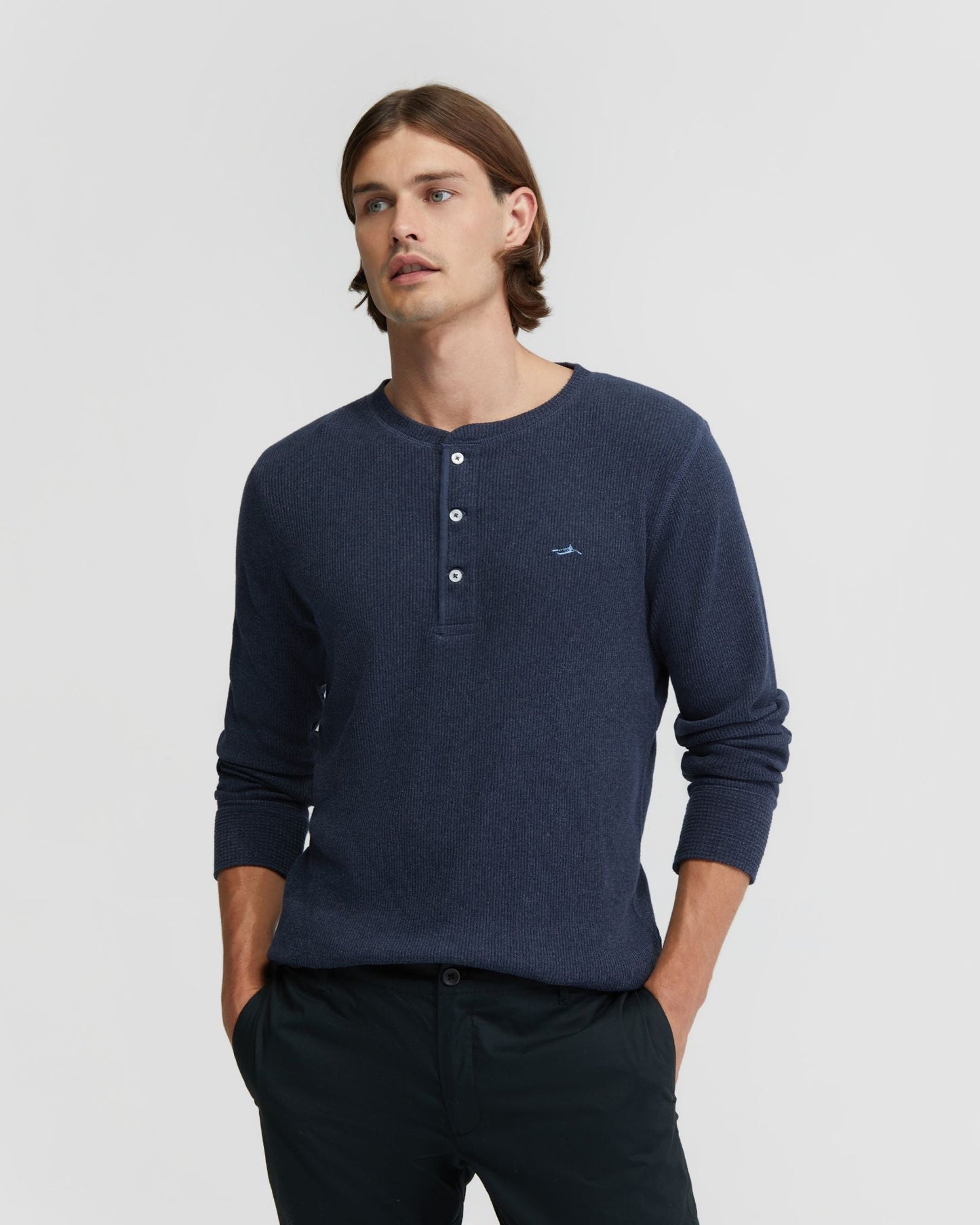 Henry Organic Cotton Waffle Long Sleeve Tee