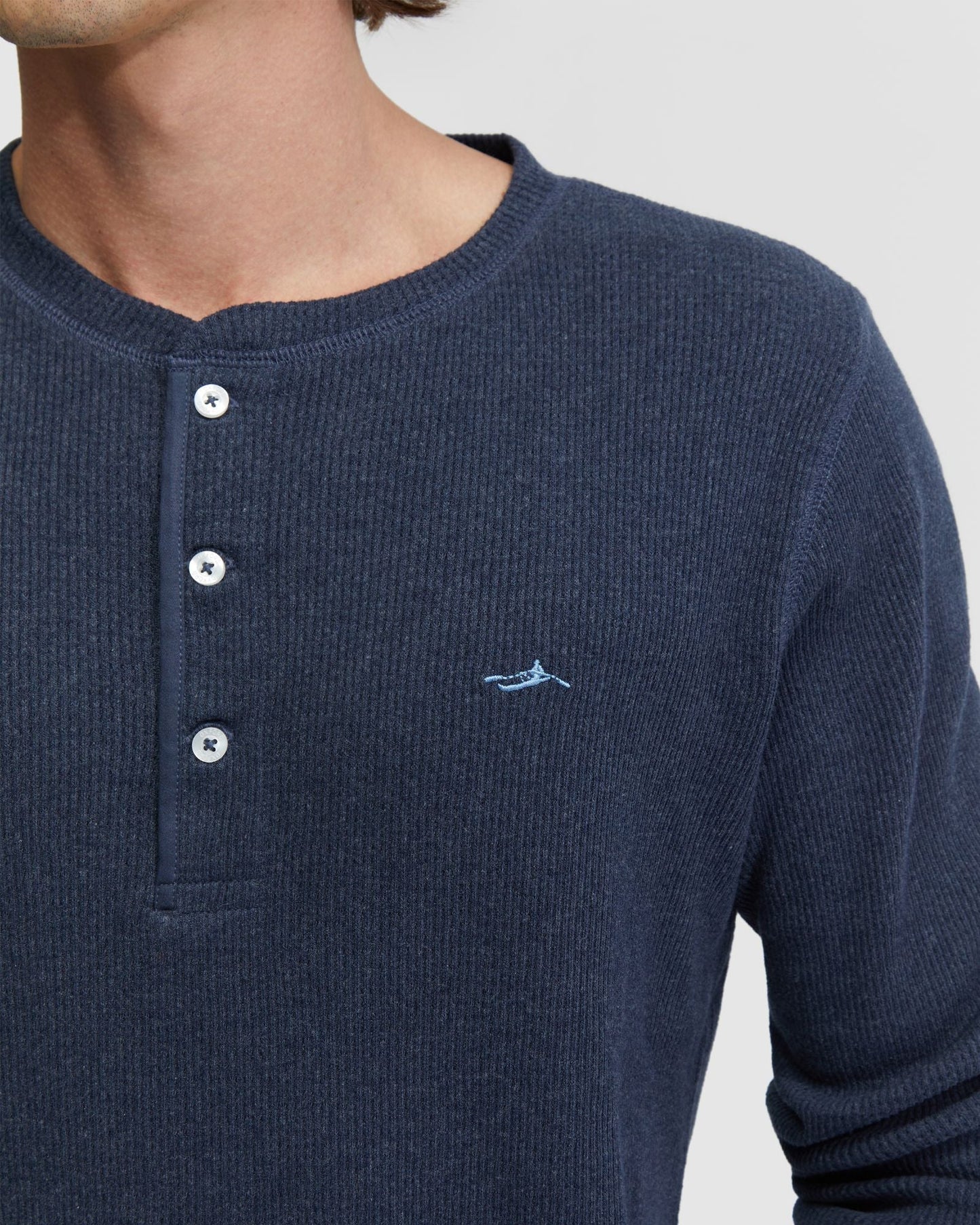 Henry Organic Cotton Waffle Long Sleeve Tee