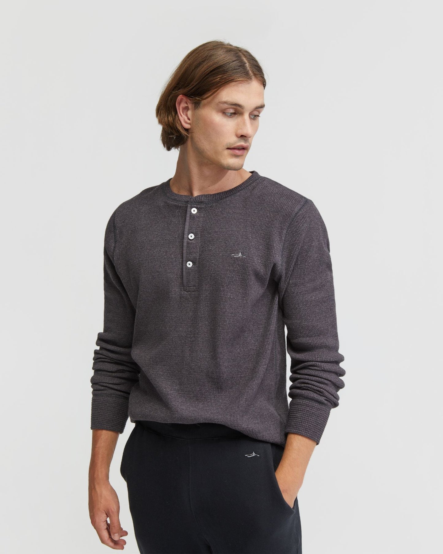Henry Organic Cotton Waffle Long Sleeve Tee
