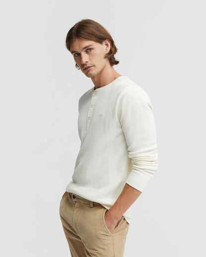 Henry Organic Cotton Waffle Long Sleeve Tee