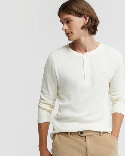 Henry Organic Cotton Waffle Long Sleeve Tee
