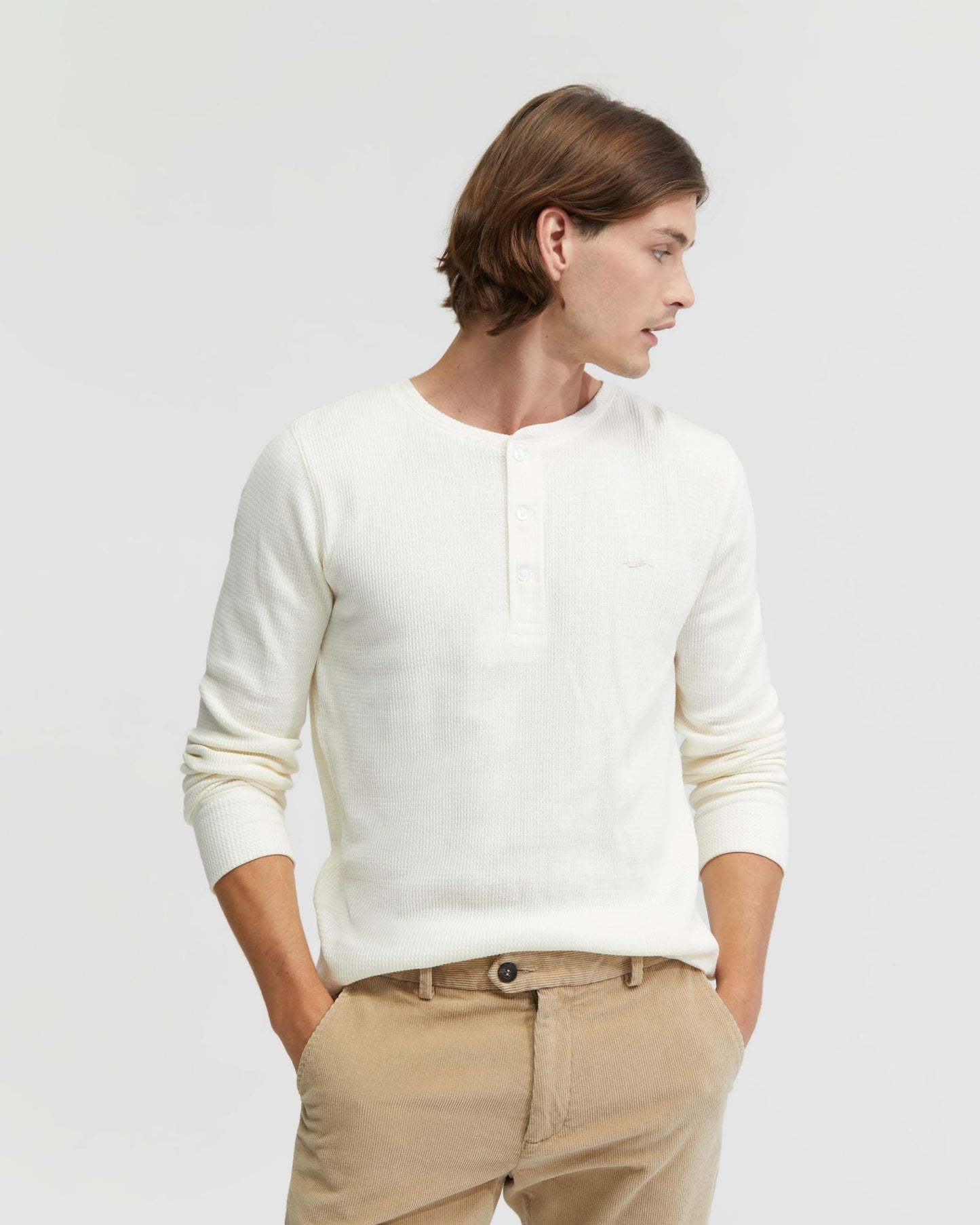 Henry Organic Cotton Waffle Long Sleeve Tee