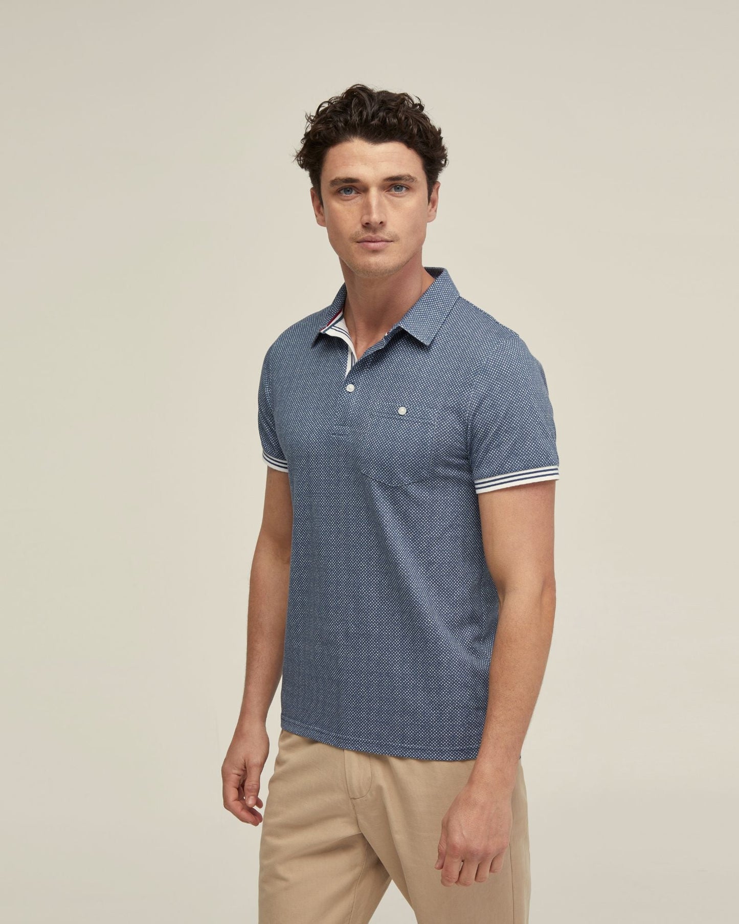 Milo Cotton Jersey Printed Polo