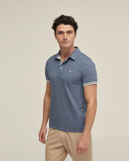 Milo Cotton Jersey Printed Polo