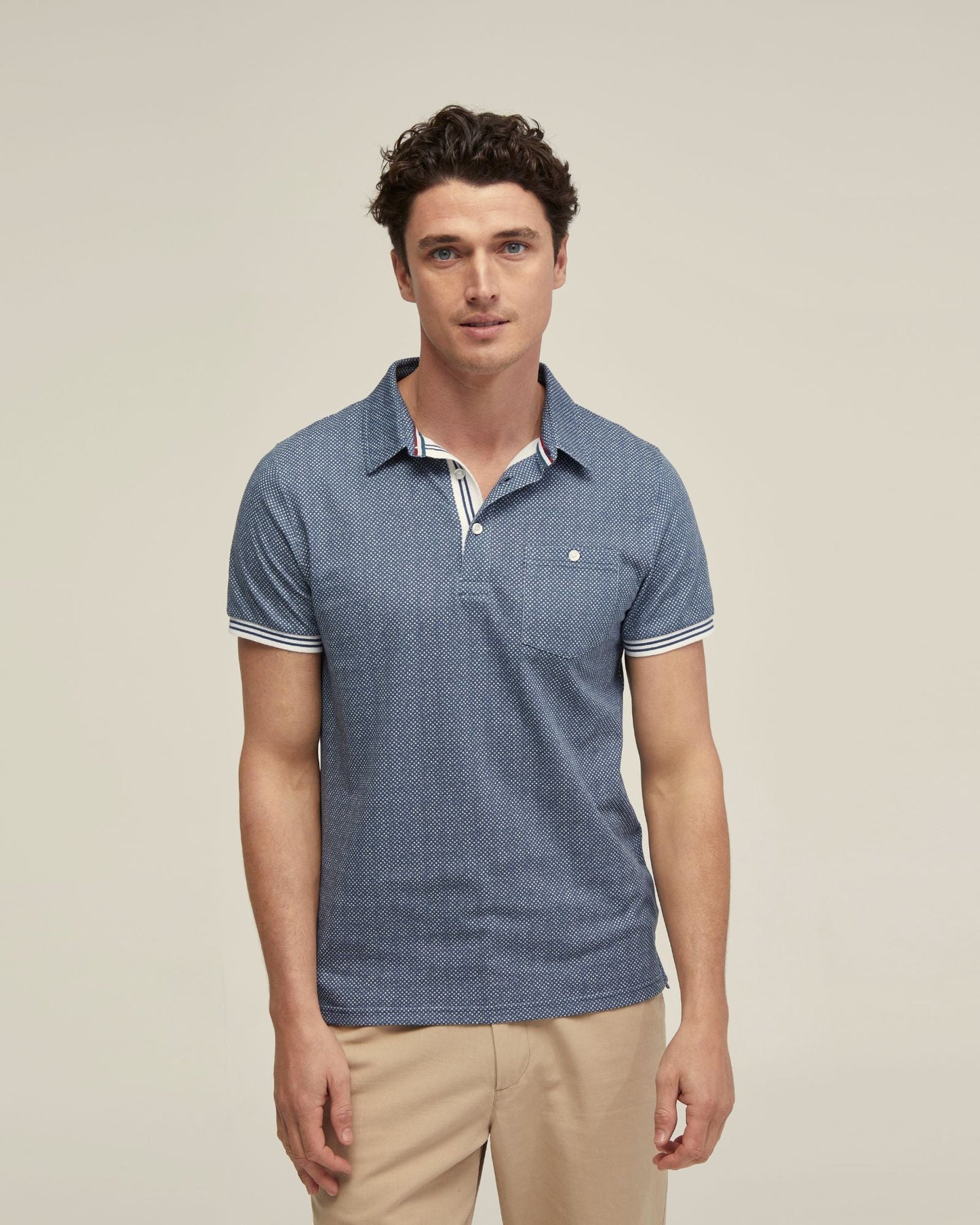 Milo Cotton Jersey Printed Polo