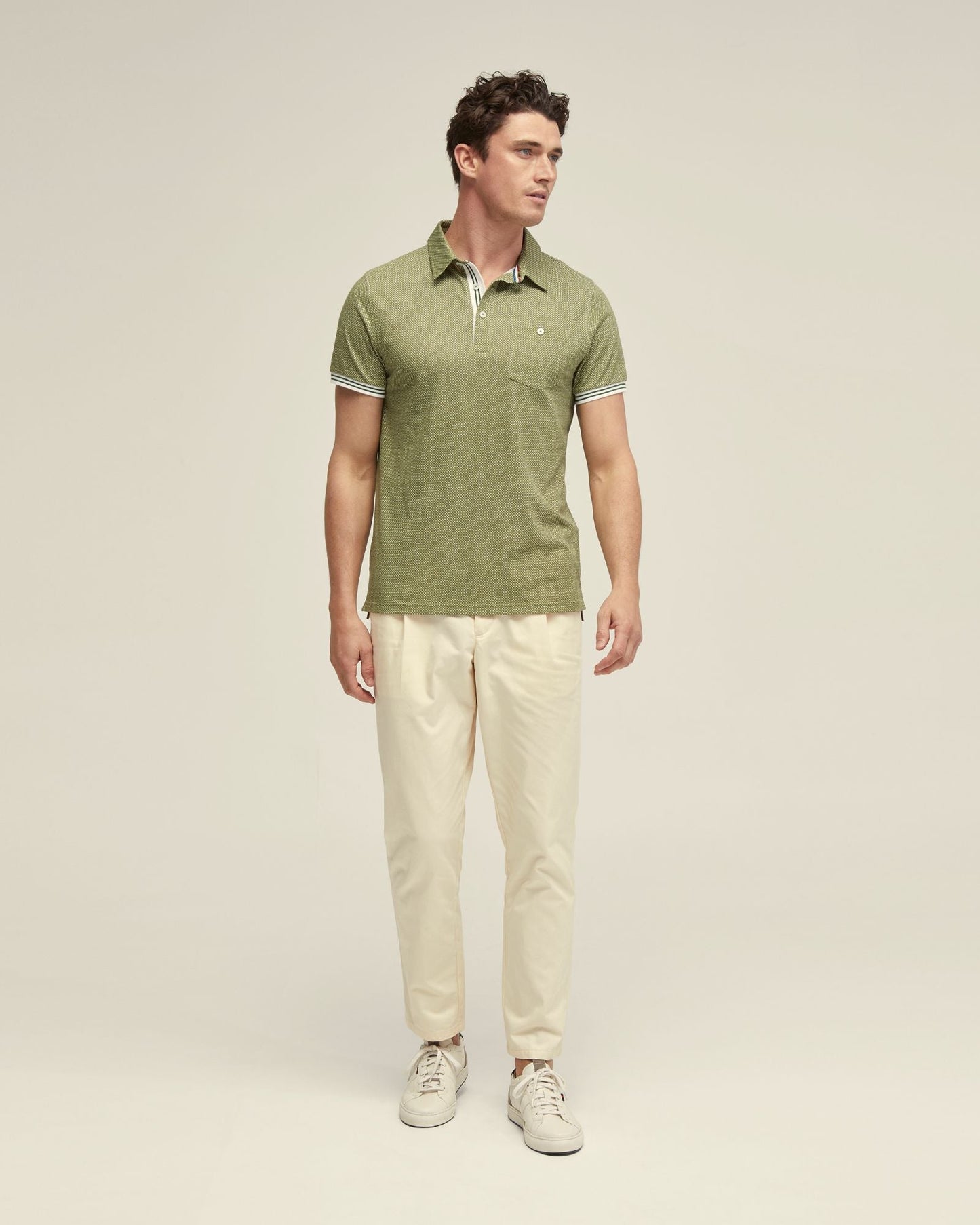 Milo Cotton Jersey Printed Polo