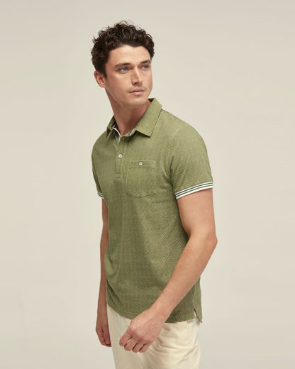 Milo Cotton Jersey Printed Polo