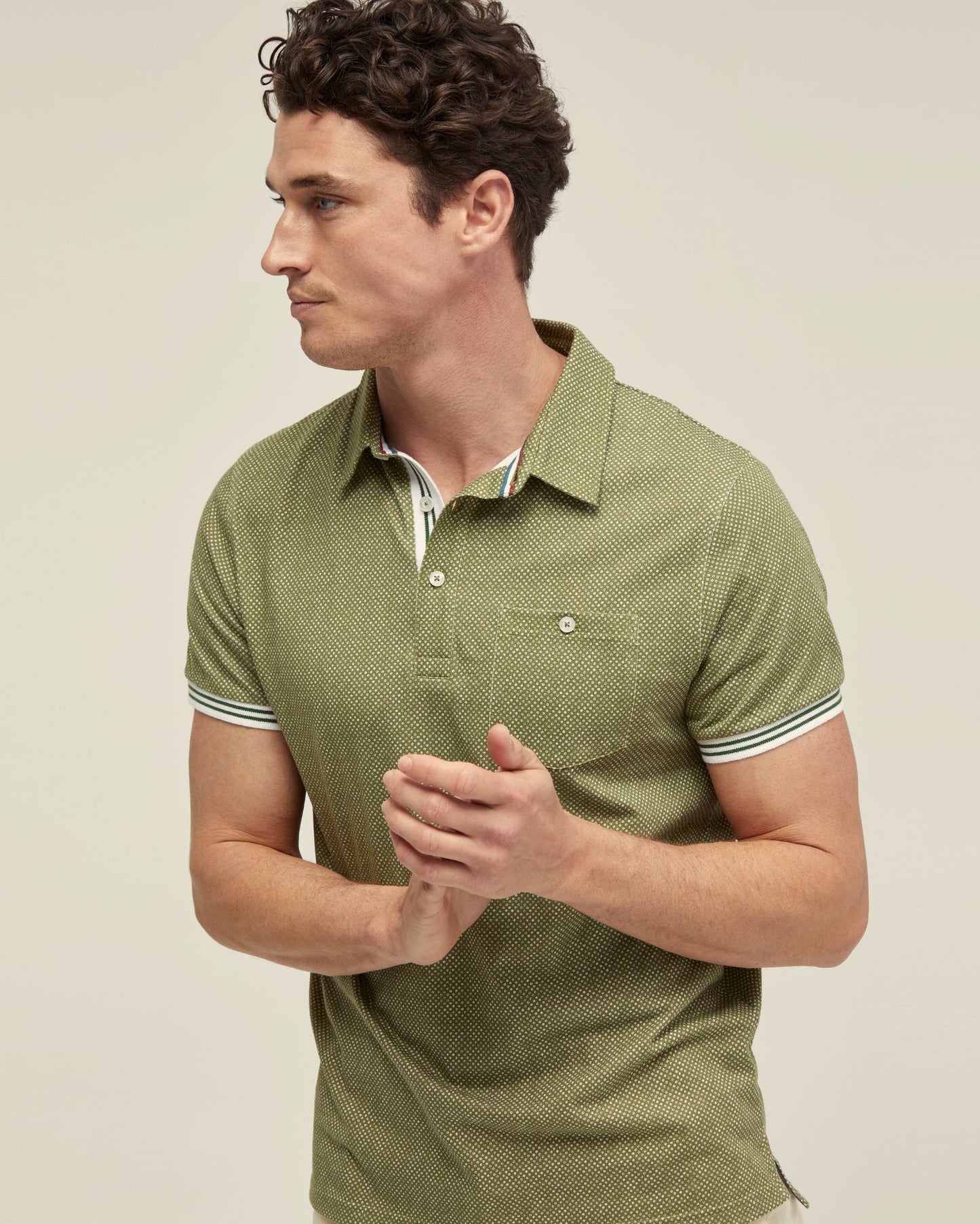 Milo Cotton Jersey Printed Polo