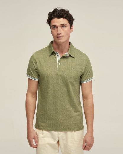 Milo Cotton Jersey Printed Polo