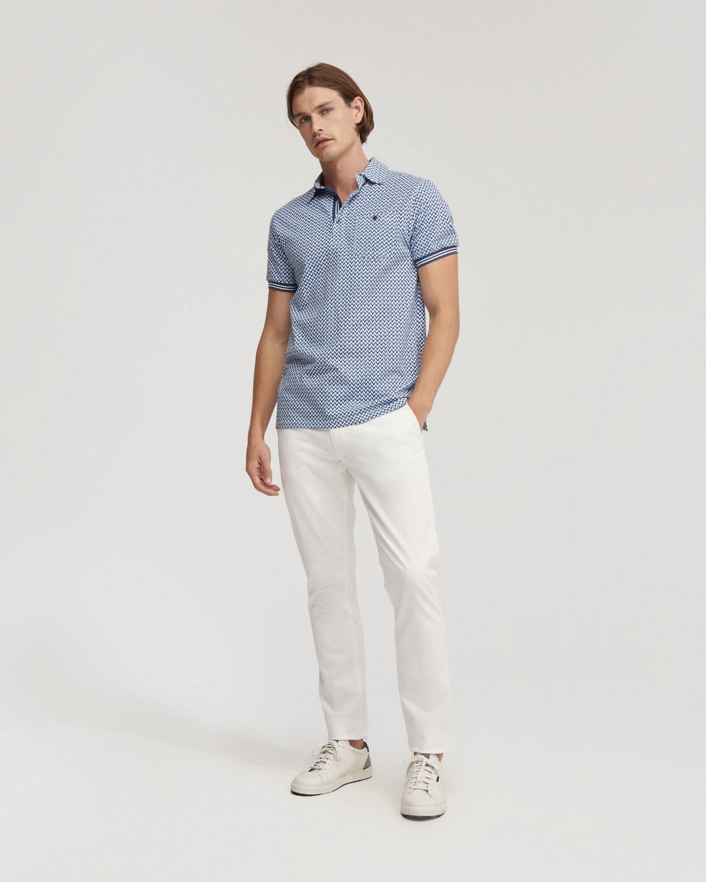 Milo Cotton Jersey Printed Polo