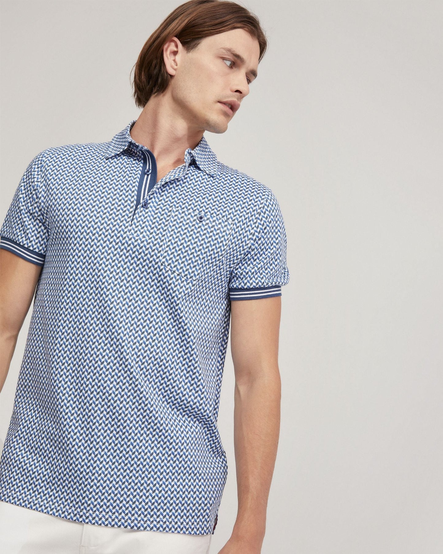 Milo Cotton Jersey Printed Polo