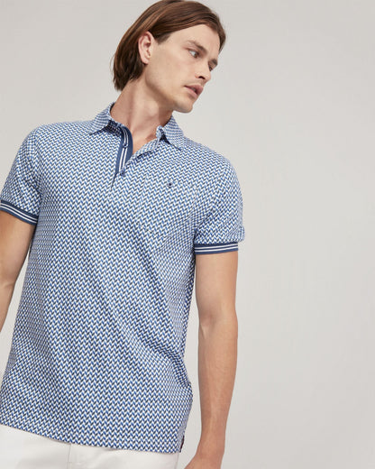 Milo Cotton Jersey Printed Polo