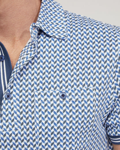 Milo Cotton Jersey Printed Polo