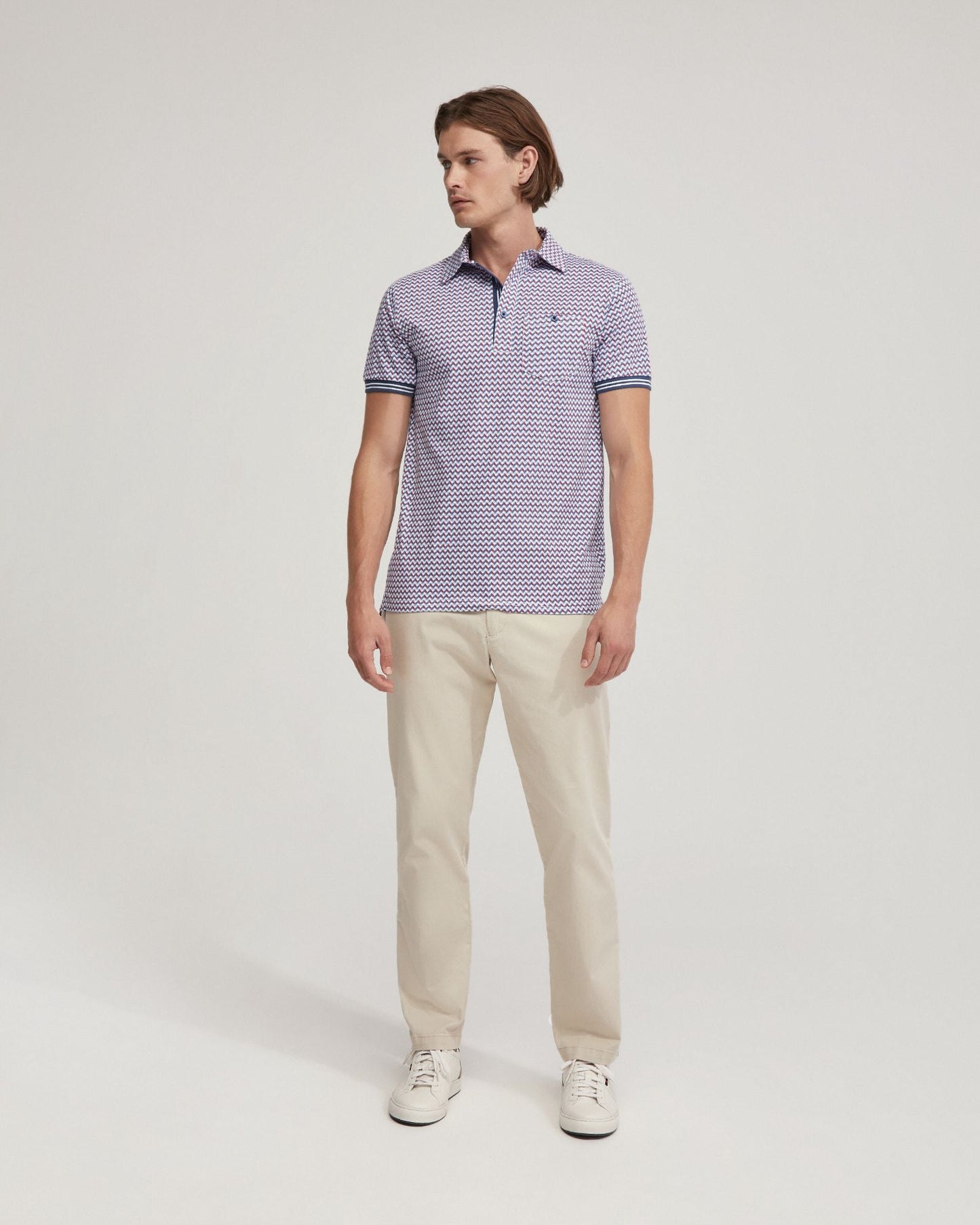 Milo Cotton Jersey Printed Polo