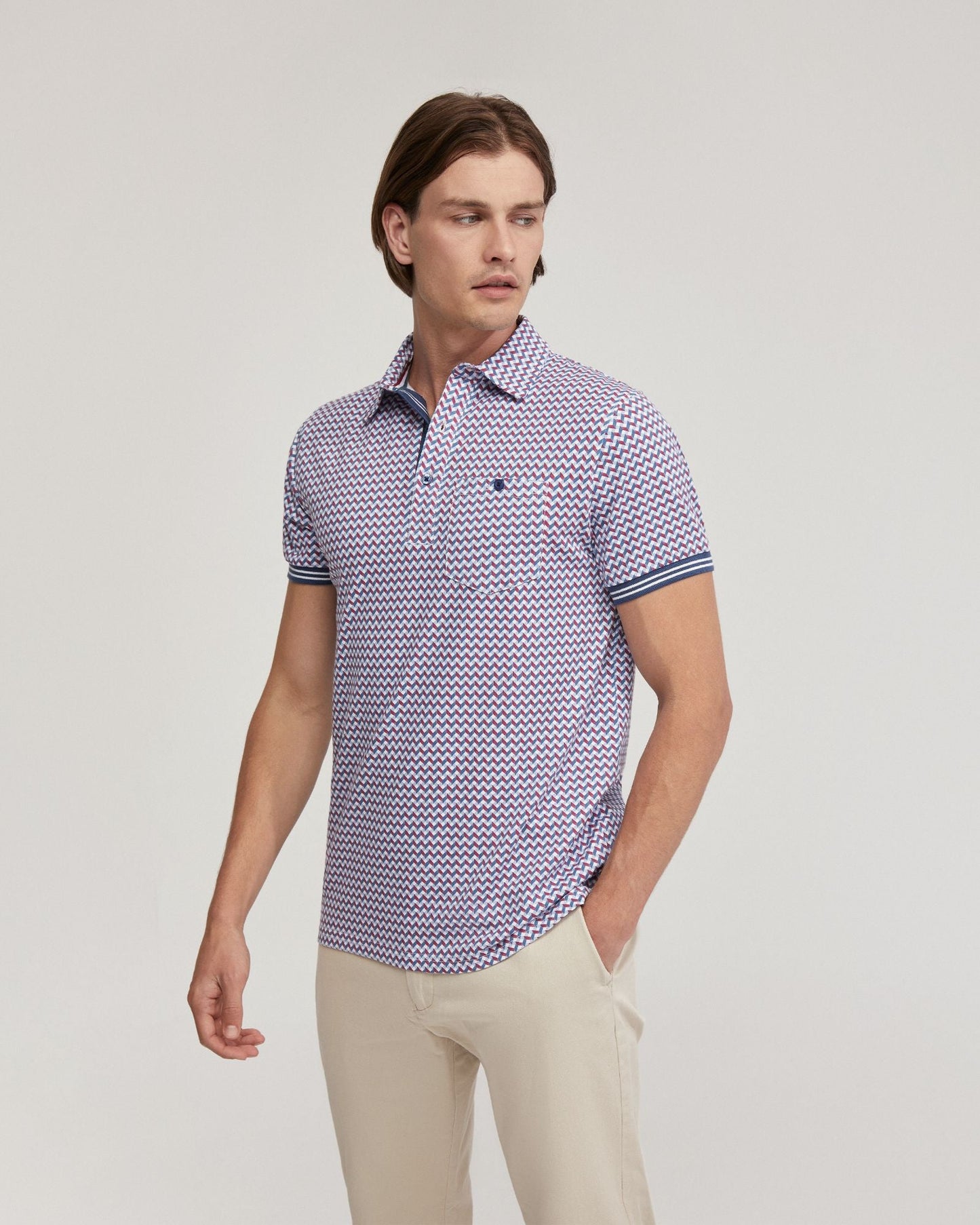 Milo Cotton Jersey Printed Polo
