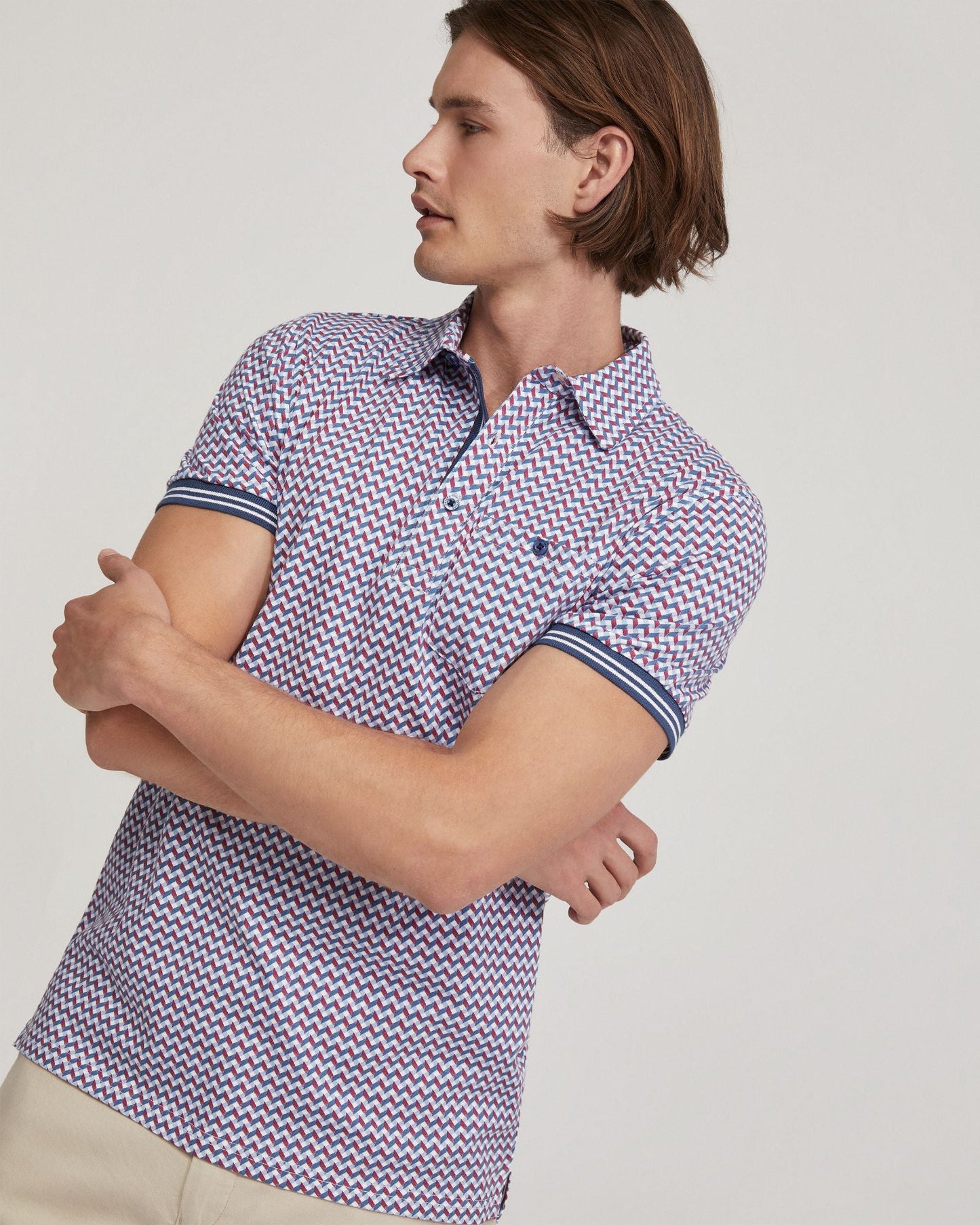 Milo Cotton Jersey Printed Polo
