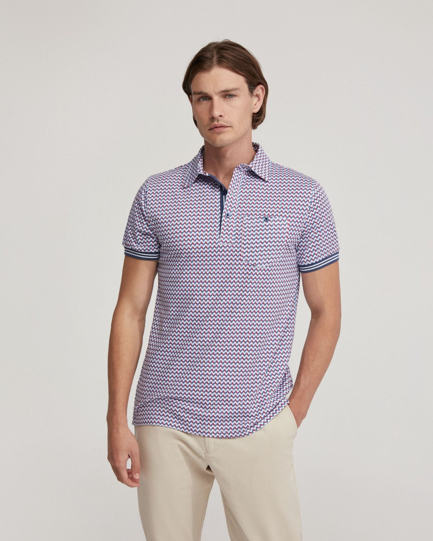 Milo Cotton Jersey Printed Polo