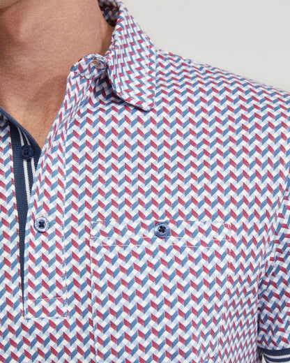 Milo Cotton Jersey Printed Polo