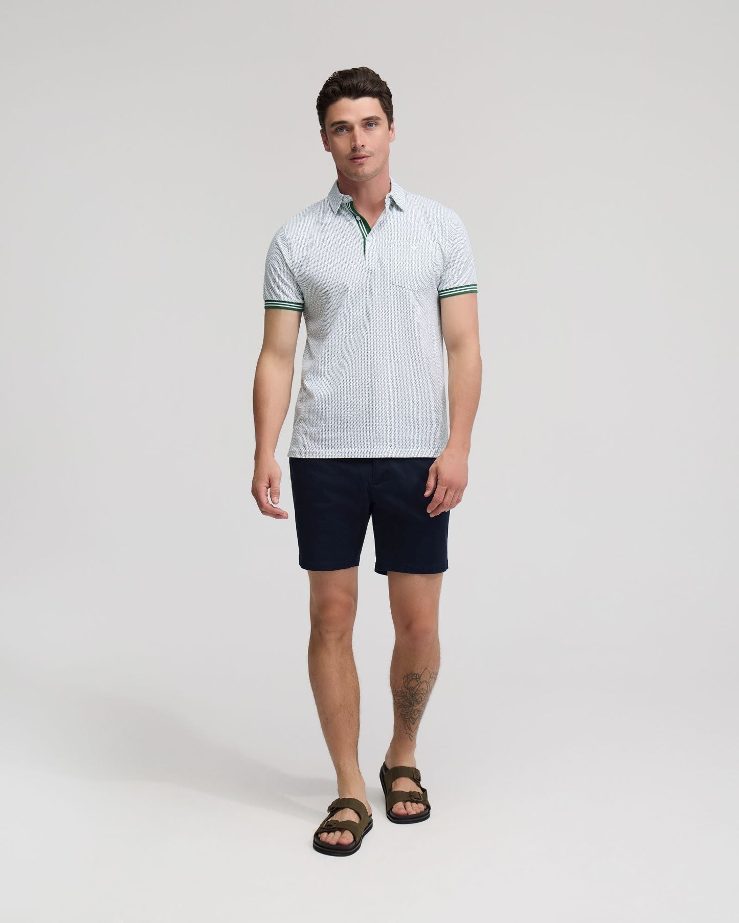 Milo Cotton Jersey Printed Polo