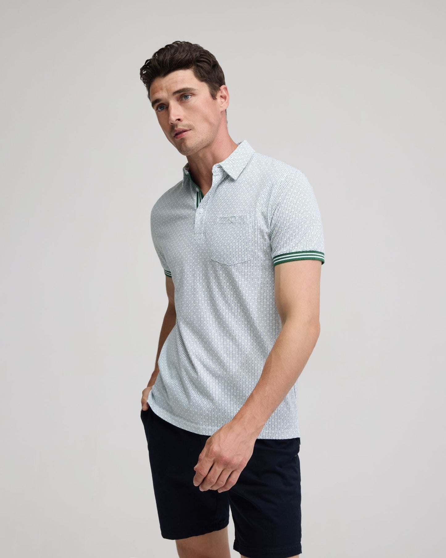 Milo Cotton Jersey Printed Polo