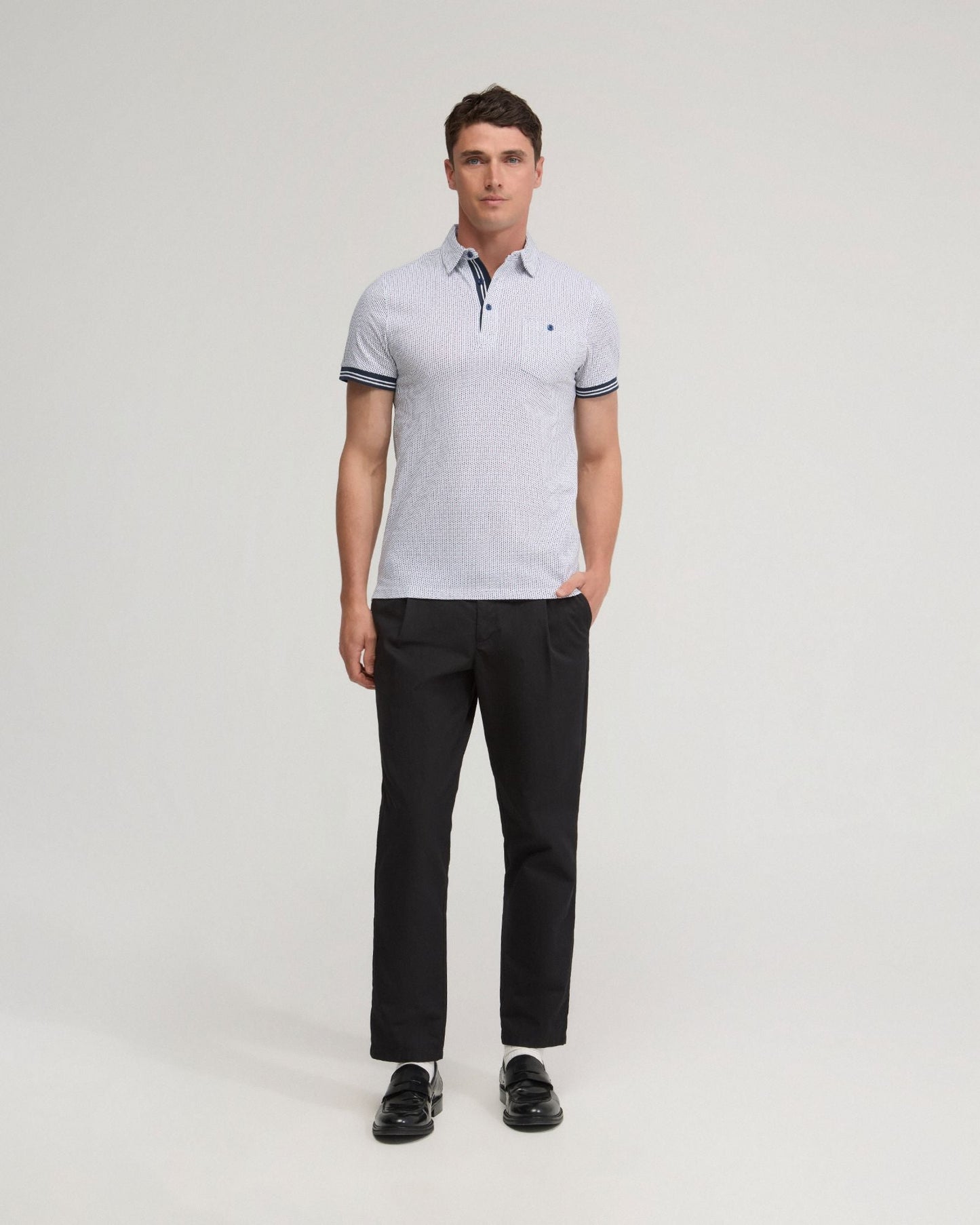 Milo Cotton Jersey Printed Polo