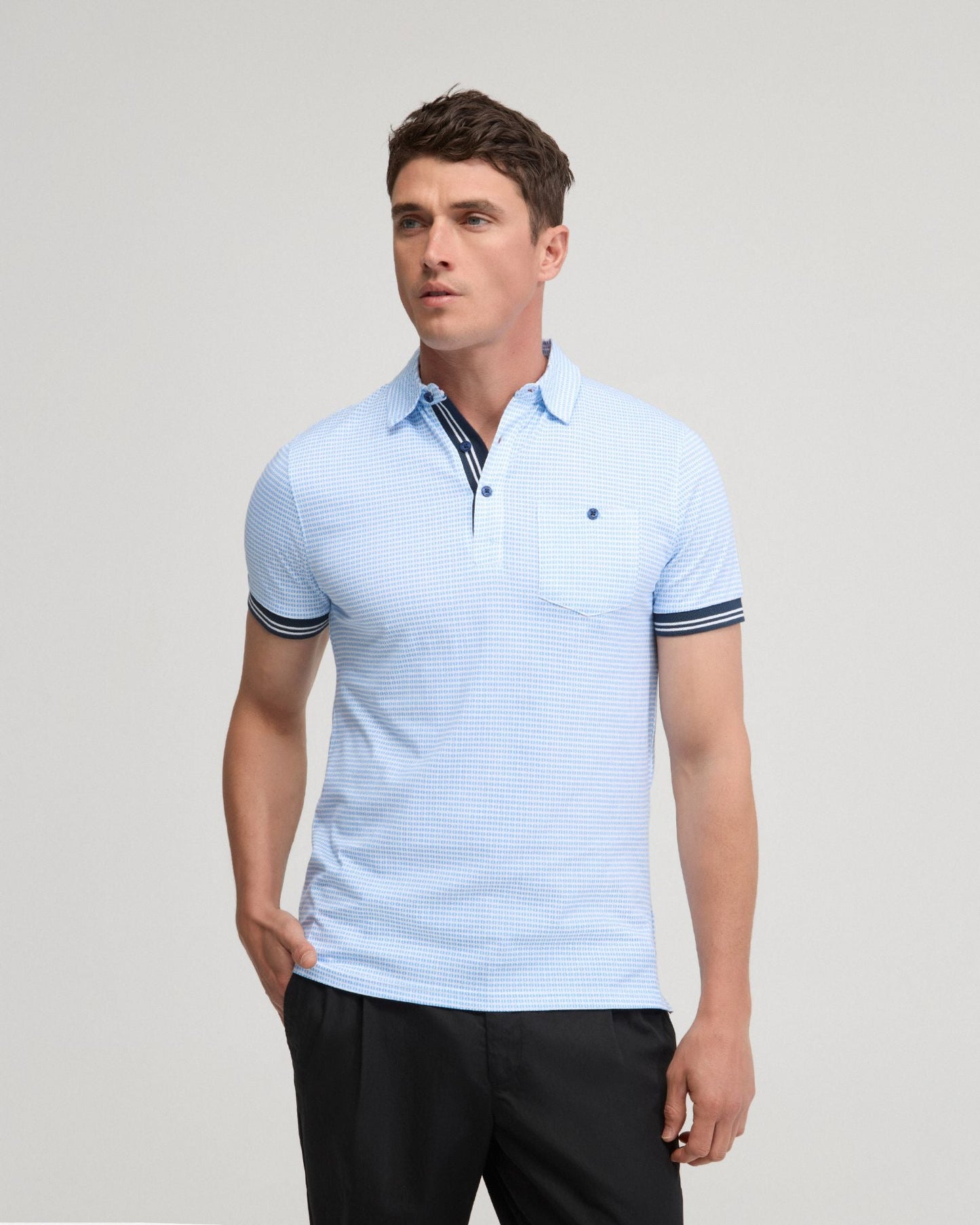 Milo Cotton Jersey Printed Polo