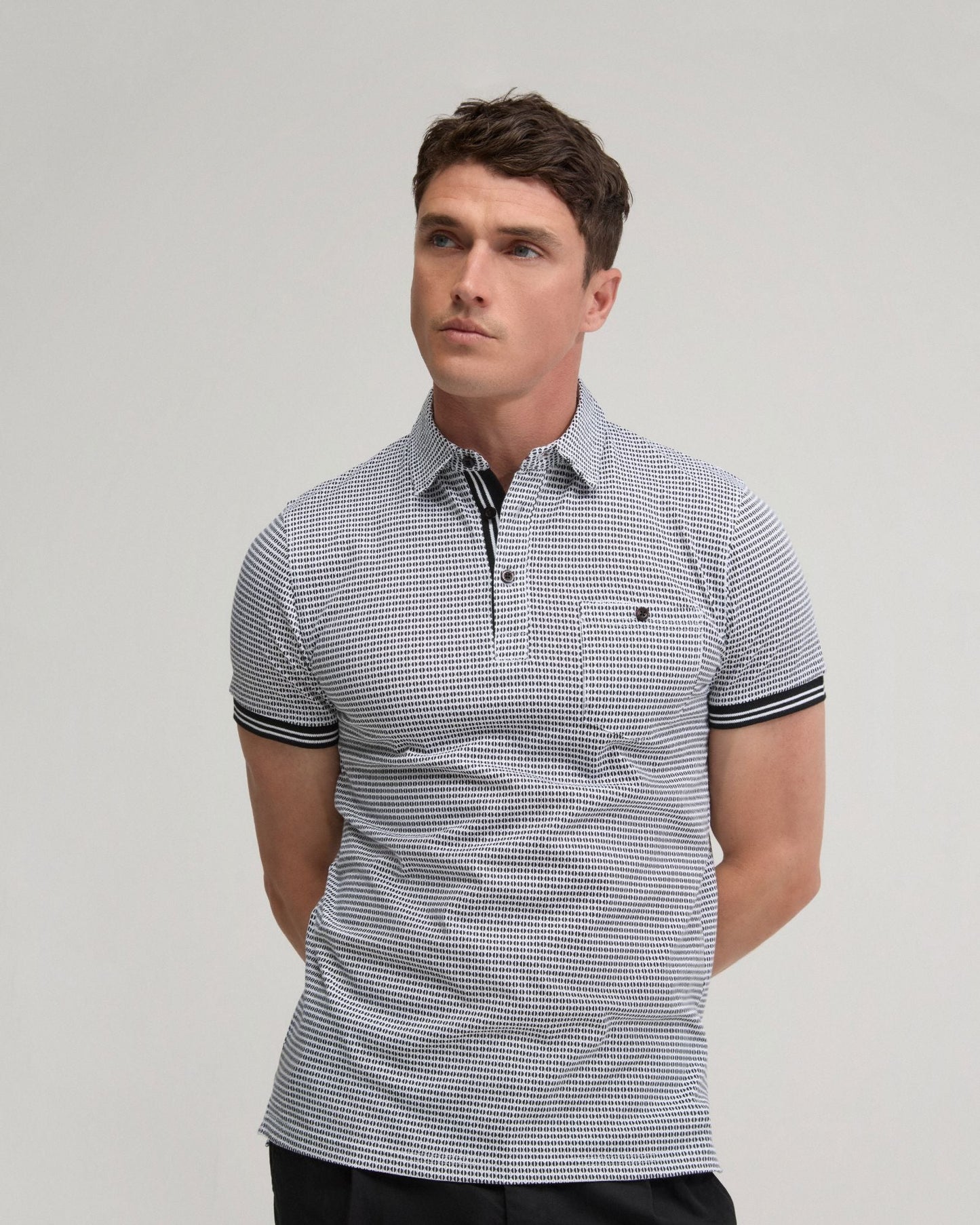 Milo Cotton Jersey Printed Polo