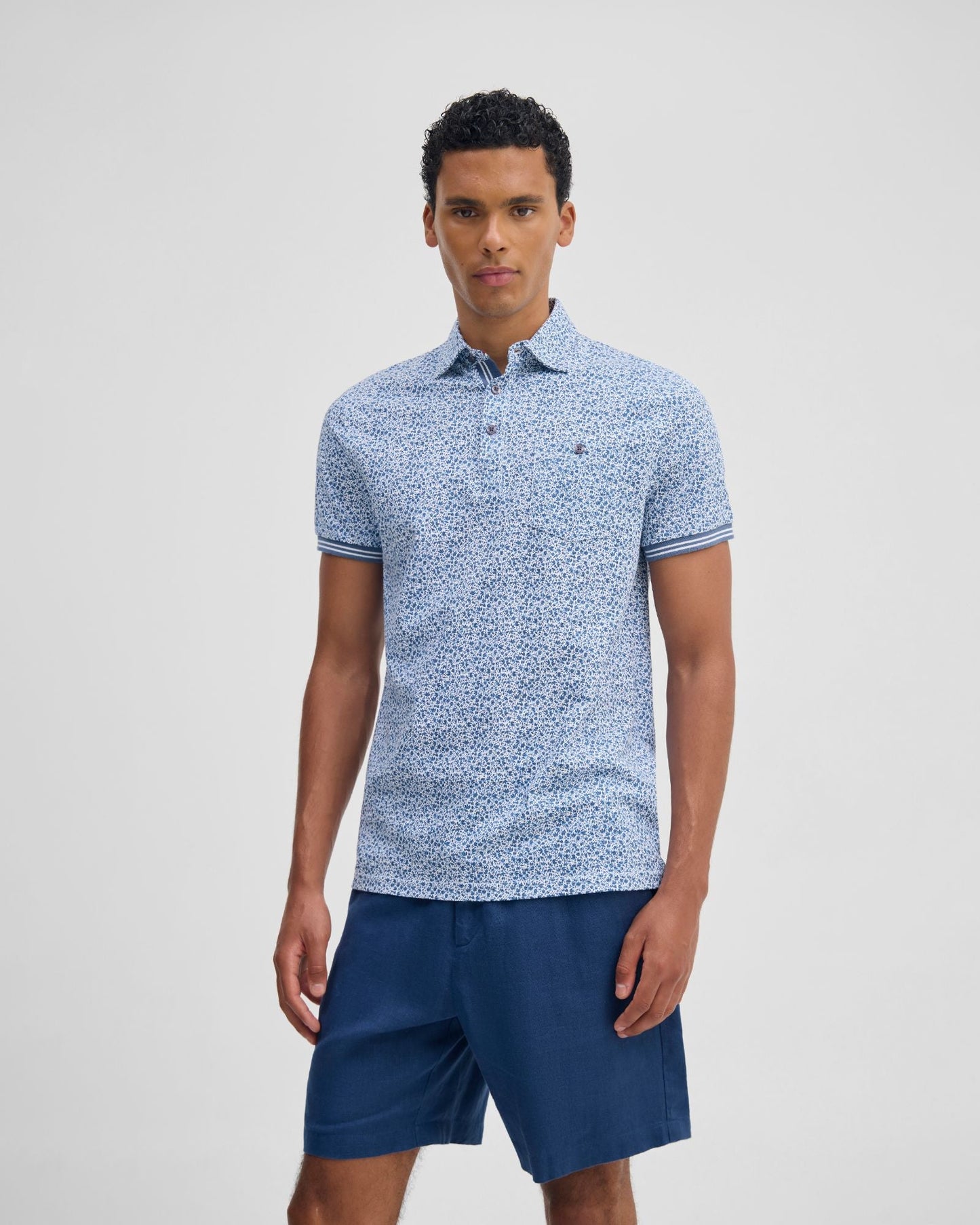 Milo Printed Jersey Polo