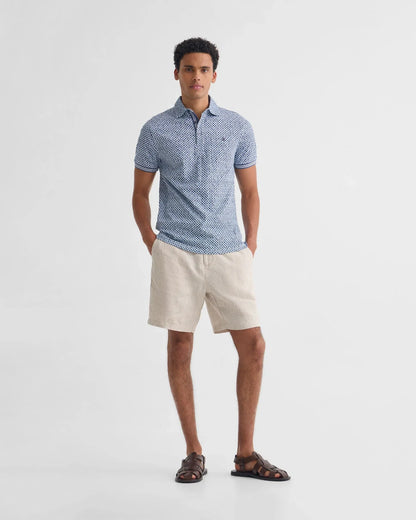 Milo Printed Jersey Polo With Pocket
