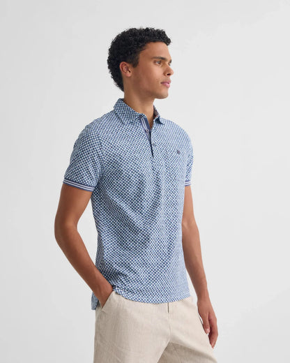 Milo Printed Jersey Polo With Pocket