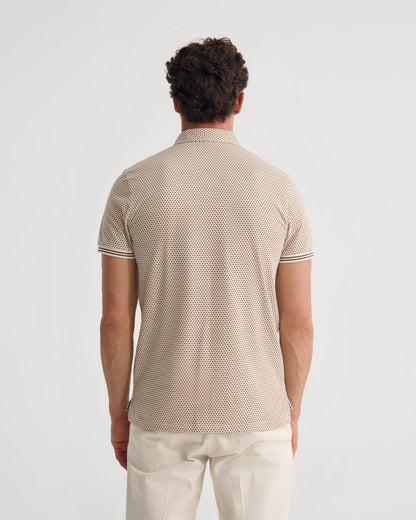 Milo Printed Jersey Polo With Pocket