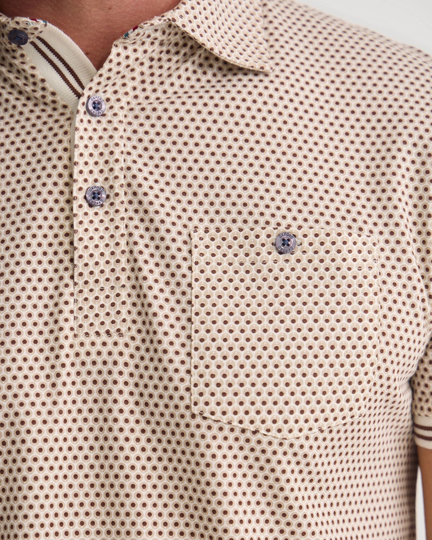 Milo Printed Jersey Polo With Pocket