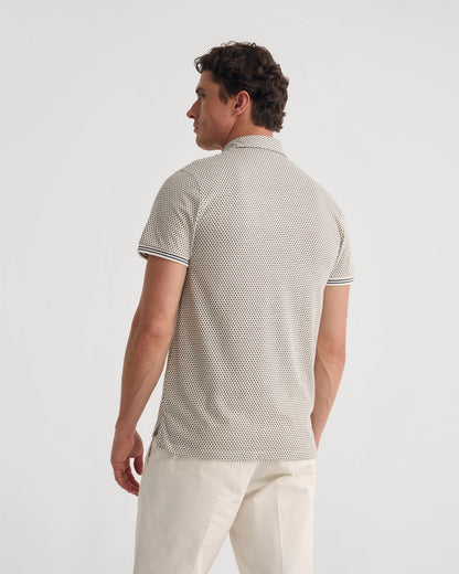 Milo Printed Jersey Polo With Pocket
