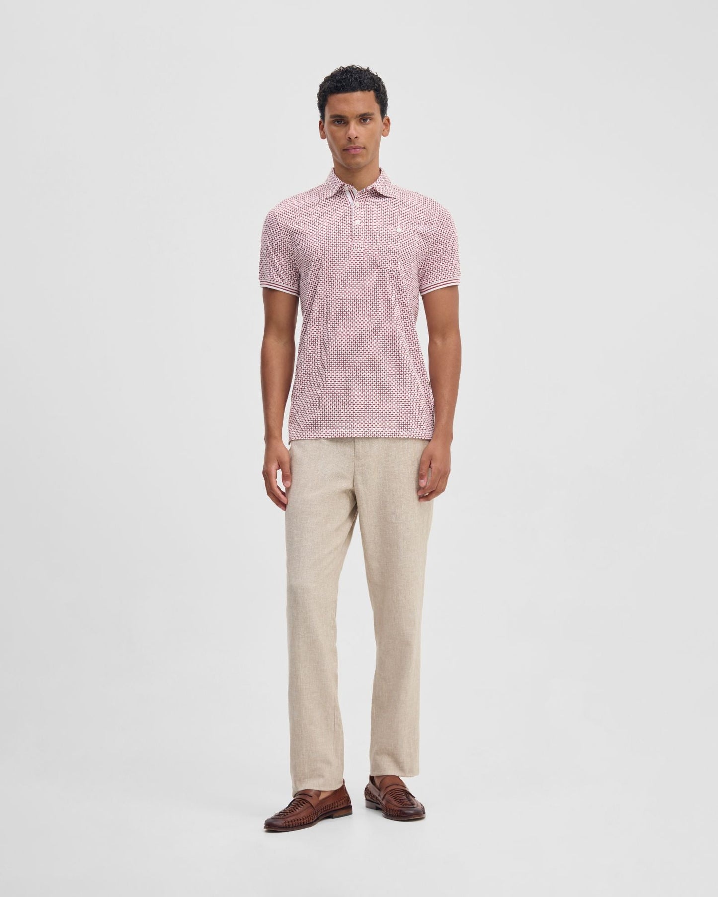 Milo Print Jersey Polo With Pocket