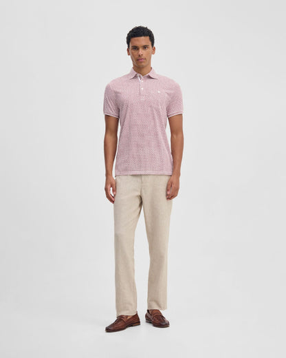 Milo Print Jersey Polo With Pocket