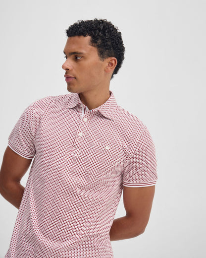 Milo Print Jersey Polo With Pocket