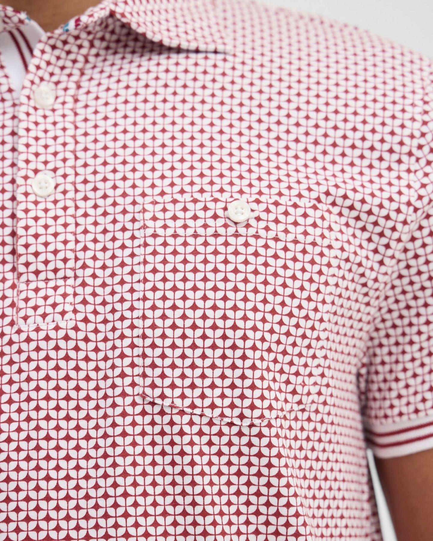 Milo Print Jersey Polo With Pocket