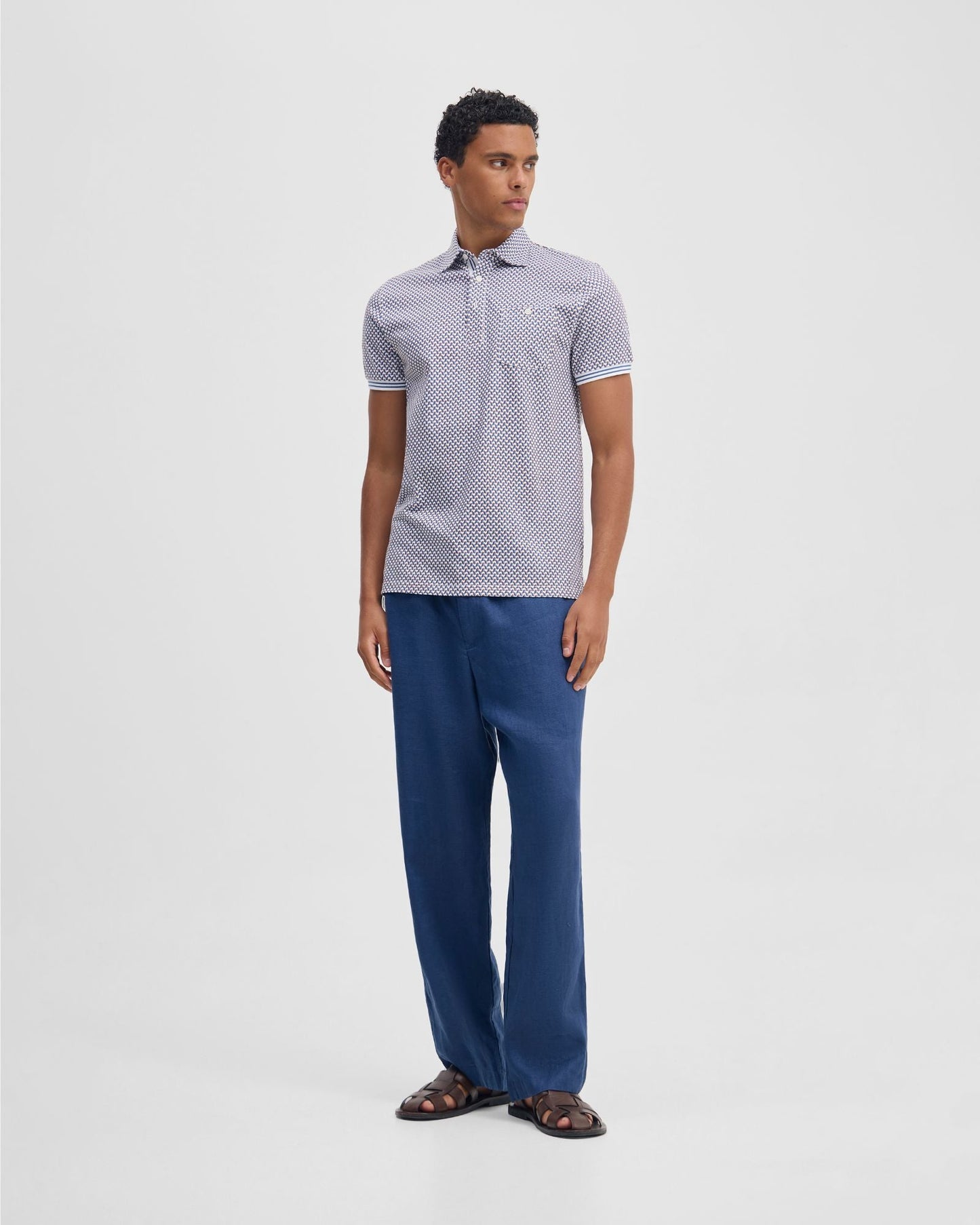 Milo Print Jersey Polo With Pocket