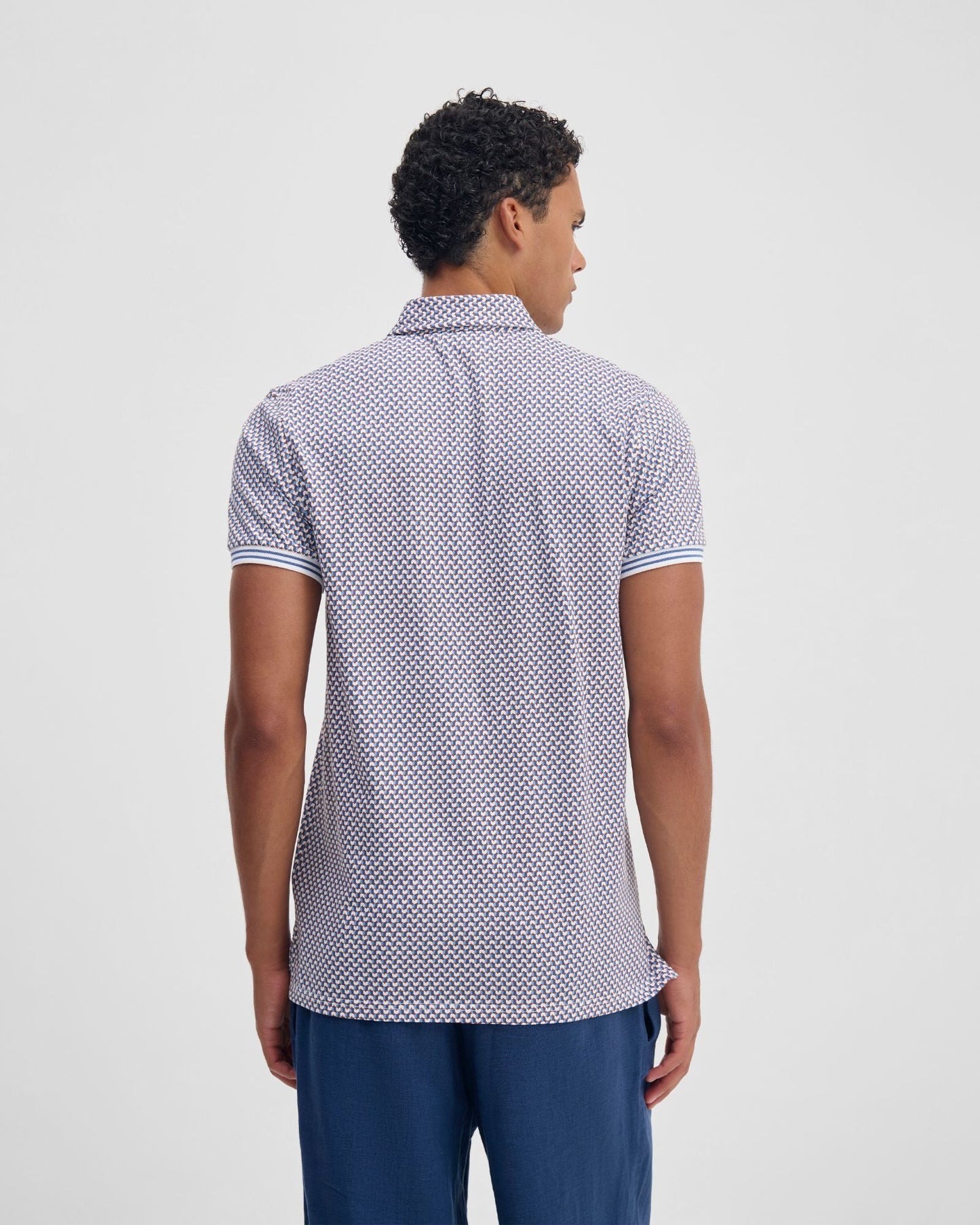Milo Print Jersey Polo With Pocket
