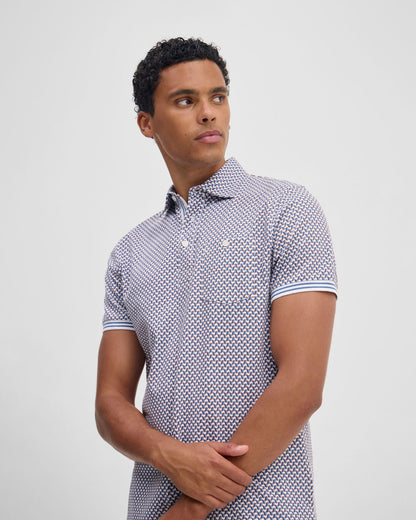 Milo Print Jersey Polo With Pocket